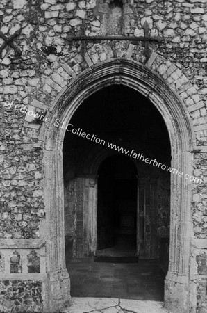 PORCH LOOKING INTO CHURCH